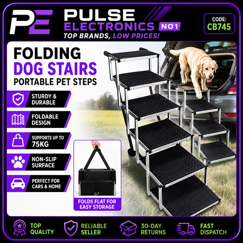 Foldable aluminium step dog - step,
