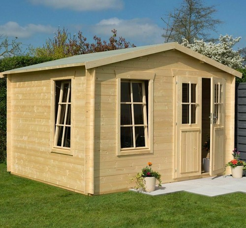 11x10ft garden office room log - 11x10ft,