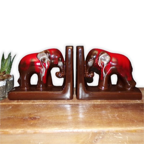 Elephant book ends - book,