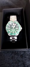 Depth Charge Automatic GMT Divers Watch Men Automatic Watch Green Dial