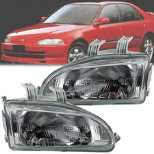 1 Pair TYC Front Head Light Lamp For Honda Civic SR3 SR4 EG EG6 EG8 EG9 1992-95
