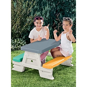 Childrens picnic table bench - table,