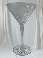 Tyrone Crystal Cut Glass Champagne Martini Cocktail 6" Heigh