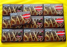 10x TDK SA-X 90 Cassette Tapes 1995 + Original Packaging + Sealed +
