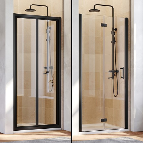 Fold shower door black - fold,