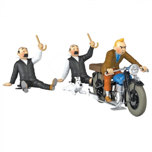 Tintin figurine motorbike - figurine,