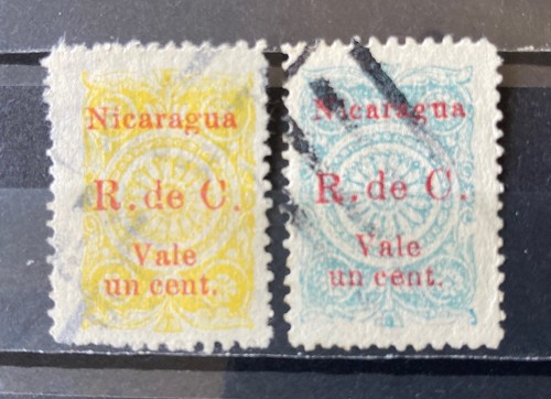 Nicaragua 1922 surcharge - nicaragua,