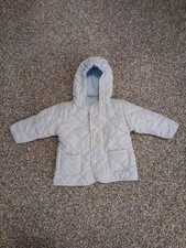 Baby Blue Boys Quilted Jacket