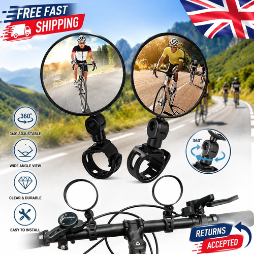 Bicycle rear view mirror - mirror, 360°