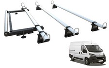 TITAN Van Roof Rack 3 Bars for CITROEN RELAY (2006-onward) With rear roller kit
