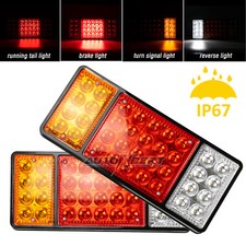 2 12V 36LED Rear Tail Indicator Light Trailer Truck Caravan Lorry Tipper Chassis