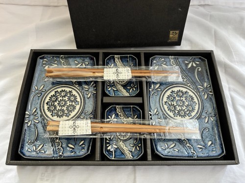 Blue white japanese sushi - &,