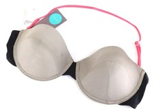 SWEATY BETTY L Brown Halter Bikini Top Meiko Underwired Swimwear Stretch *