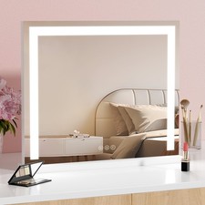LED Hollywood Makeup Mirror Large Vanity Light Mirror with 3 Color Dimmable