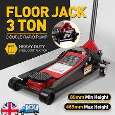 3 Ton Heavy Duty Hydraulic Floor Trolley Jack Low Profile Quick Lift Dual Pump