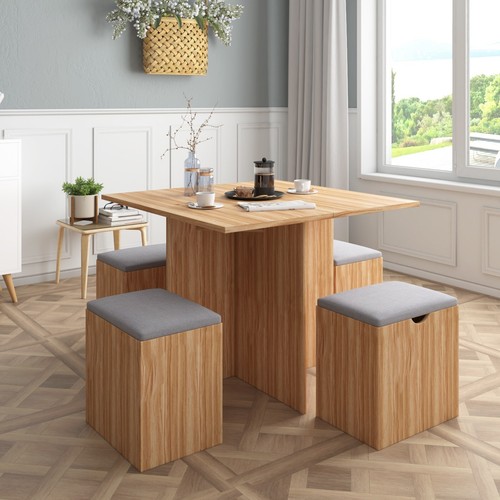 Mondeer pcs wooden dining - 5,