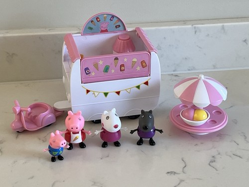 Peppa pig push along - peppa, cream