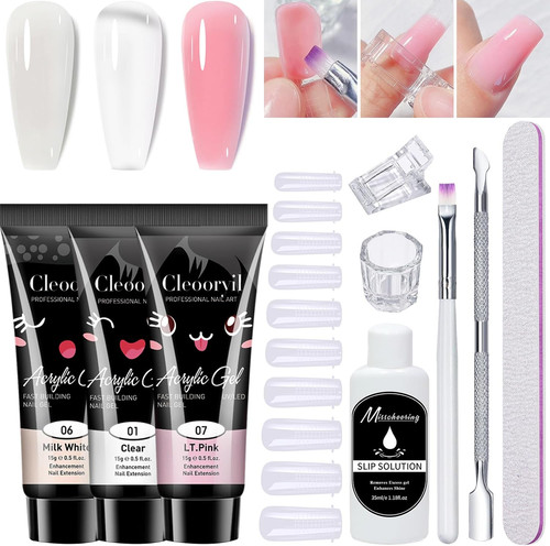 Poly gel nail - nail, kit,3