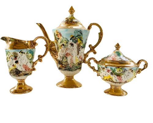 Vtg capodimonte tea - capodimonte,