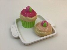 Fisher Price Sweet Magic Kitchen Replacement Parts Tray Cupcake Tops Bottom Rare