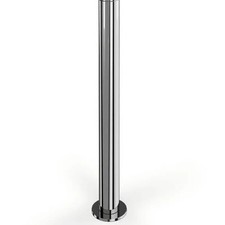 Crystal Single Shroud Stand Pipe Chrome Finish For Freestanding Bath Mono Tap