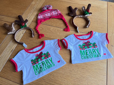 BUILD-A-BEAR Christmas Accessories Bundle. 5 items in total.