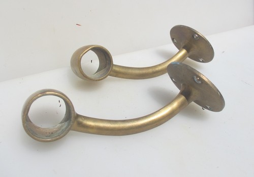 Victorian brass pub hand rail - pub,