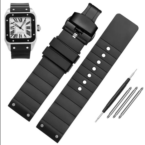 For santos 100 rubber watch - xl,