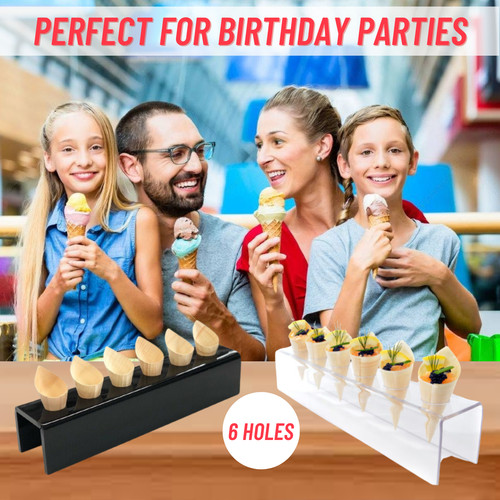 Slots acrylic ice cream cone - 6,