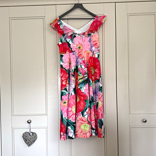 Coast line chiffon - a-line, knee