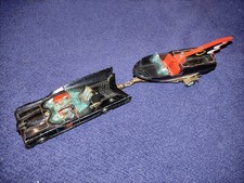 Corgi toys batman Batmobile car 267 and Glastron Batboat on trailer 107