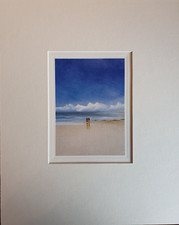 Lawrence Coulson "The Call of the Sea" 24x30cm mounted Wash'ton G' greeting card