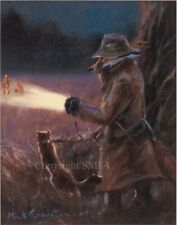 Mick Cawston 'Poaching' Fox Humorous Open Edition Print