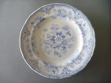 Antique Asiatic Pheasants 1 Side Plates 7" or 18 cm - Blue White