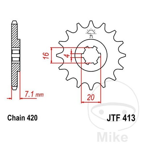 Sprocket for suzuki x 13 - for, rm