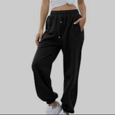 Womens Joggers Tracksuit Bottoms Close Hem Fleece Ladies Beggie Jogging Pants