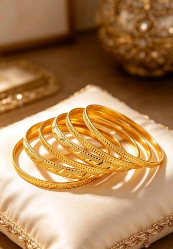 22k gold plated indian bangles - plated,