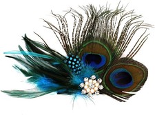 Handmade Feather Peacock Hair