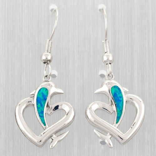 Dolphin heart ocean blue fire - heart,