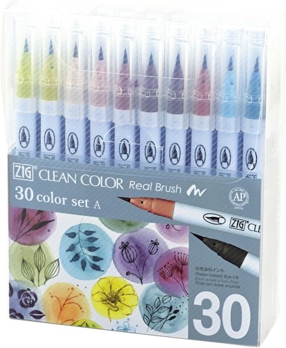 New kuretake color brush pen - color,