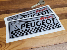 PEUGEOT Sport Silver Logo Car