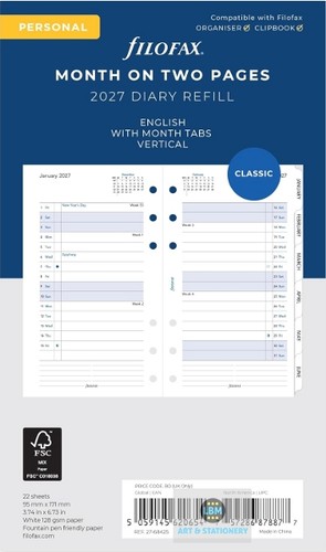 Filofax 2027 personal diary - diary,