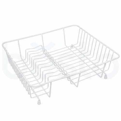 White dish drainer rack - white,