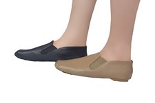 SLIP ON SPLIT SOLE NEOPRENE JAZZ SHOES SPLIT SOLE DANCE SHOES BLACK TAN IRISH 02