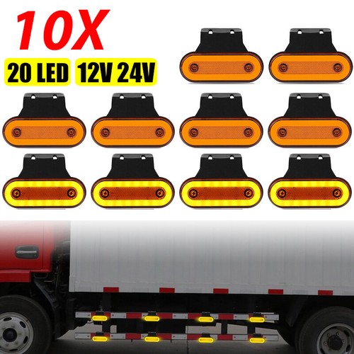 10x yellow led oval - 20-led,
