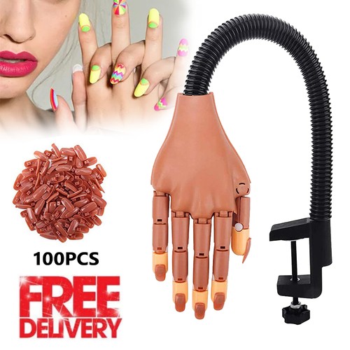 Nail acrylic gel practice hand - gel,