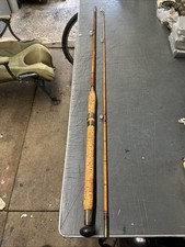 SCARCE LINDOP LONDON ETC 8’ 2 PIECE SPLIT CANE SALMON/PIKE HEAVY SPINNING ROD