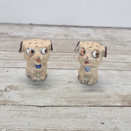 Vintage set japan pug dog - set, of