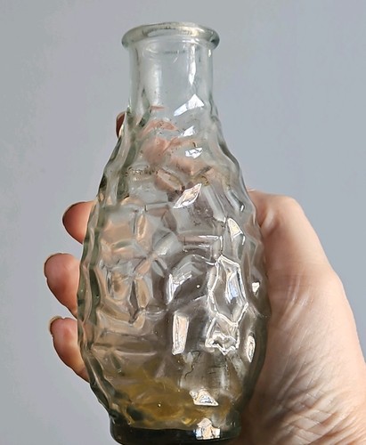 Vintage clear textured glass - vintage,