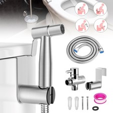 Bidet Hand Shower Handheld Spray Kit Bidet Faucet Spray Kit with Hose Holder